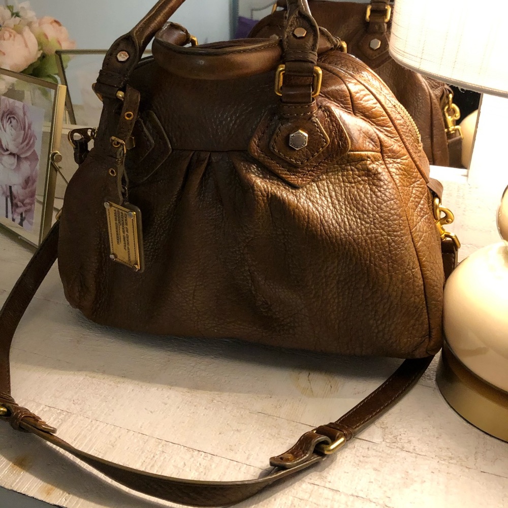 MARC BY MARC JACOBS CLASSIC GROOVEE  handbag brown